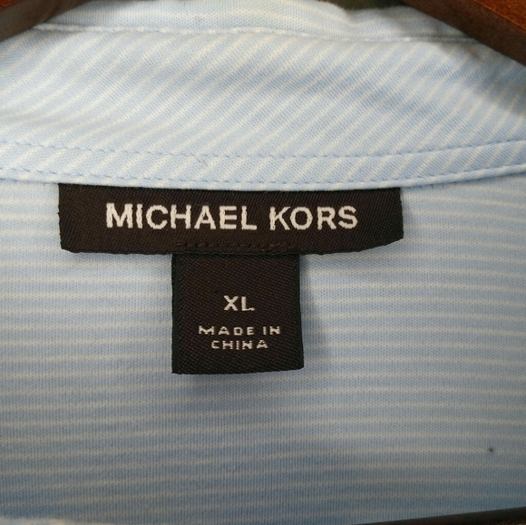 Michael Kors Golf Shirt Polo Light Blue Sz… - Picture 4 of 5